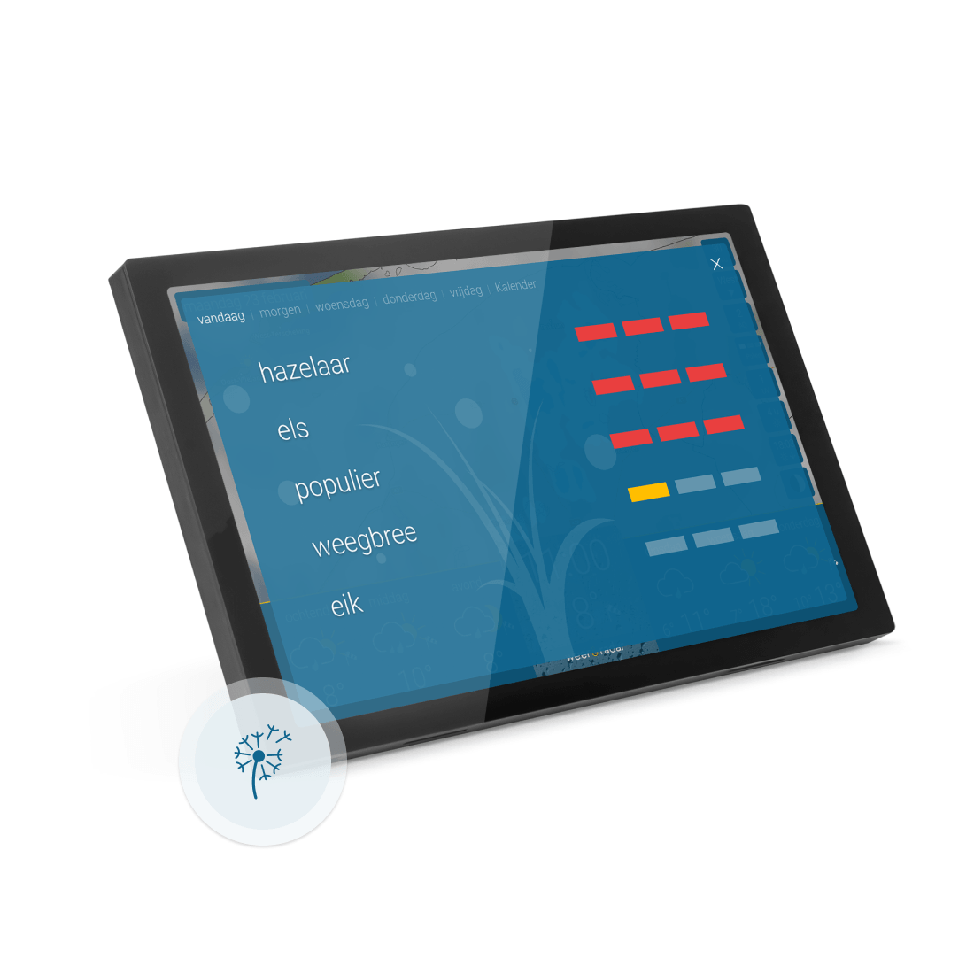 weer & radar home 4 (Zwart)