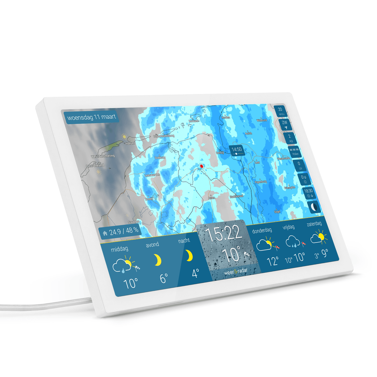weer & radar home 4 (Wit)