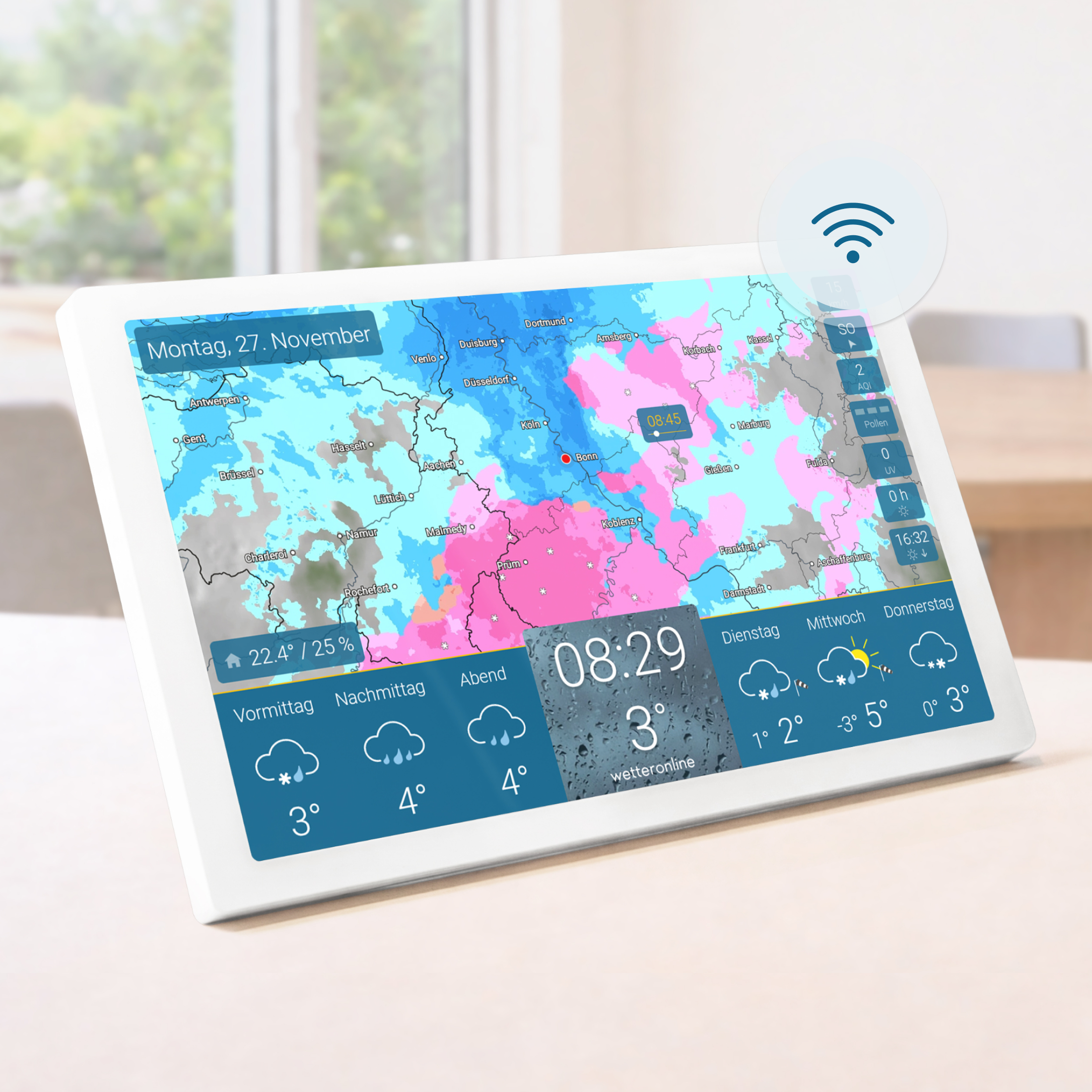 weer & radar home 4 (Wit)