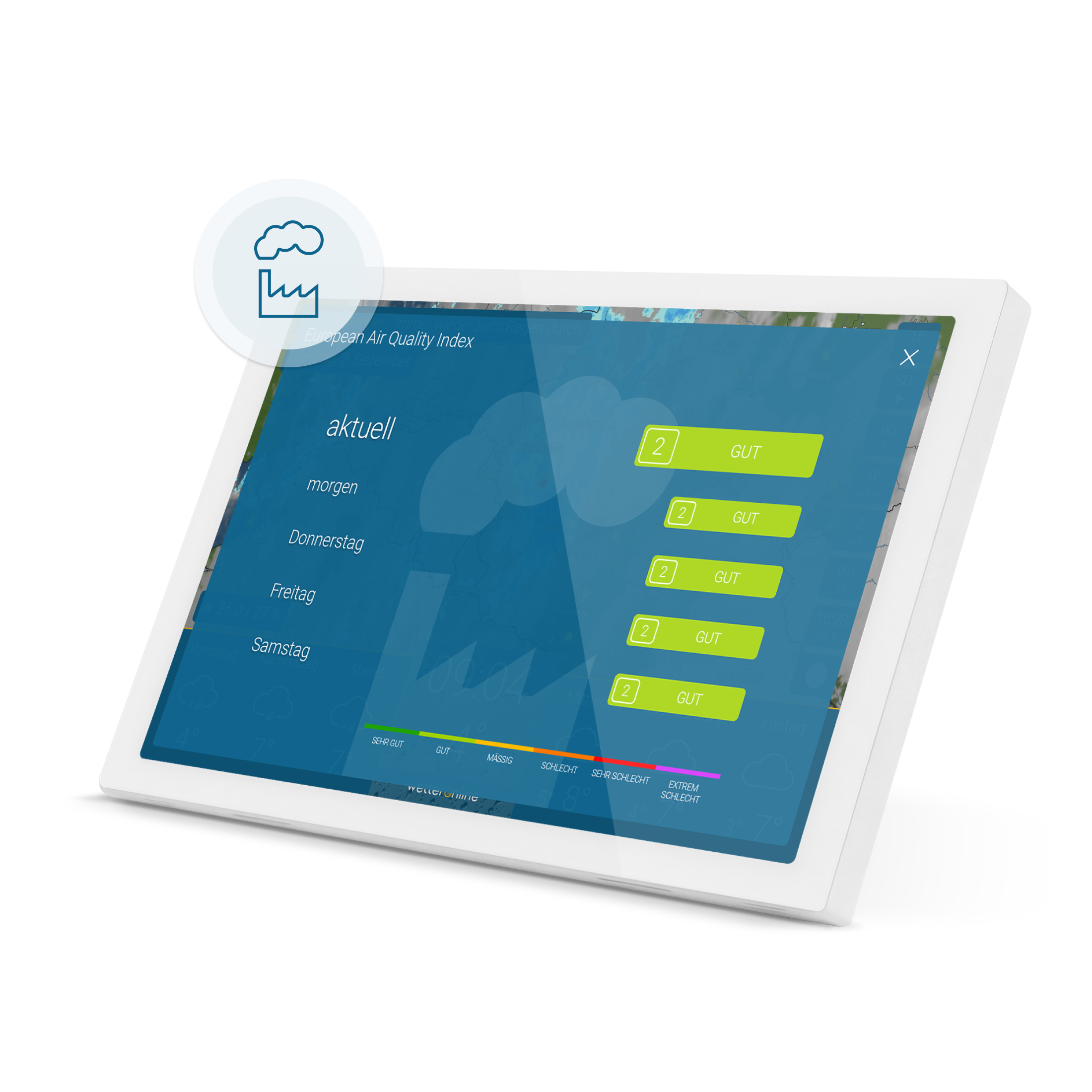 weer & radar home 4 (Wit)