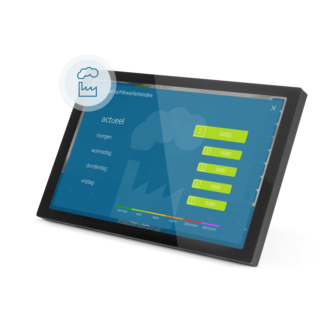 weer & radar home 4 (Zwart)