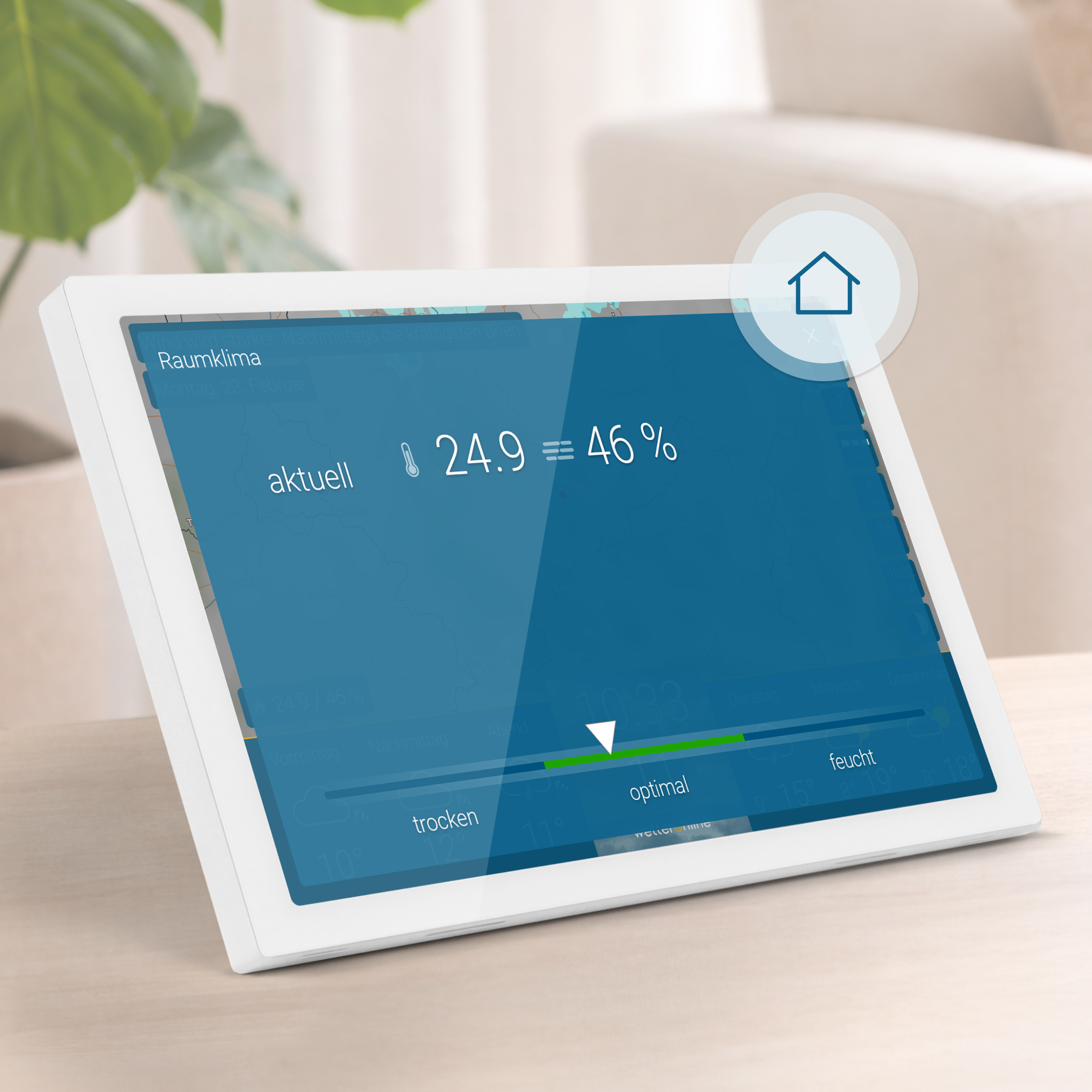 weer & radar home 4 (Wit)